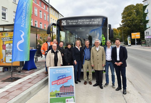 "Stadt der kurzen Wege" auch für Bildung und Forschung: Neue Streckenführung der Buslinie 26 durch die Ulmenstraße