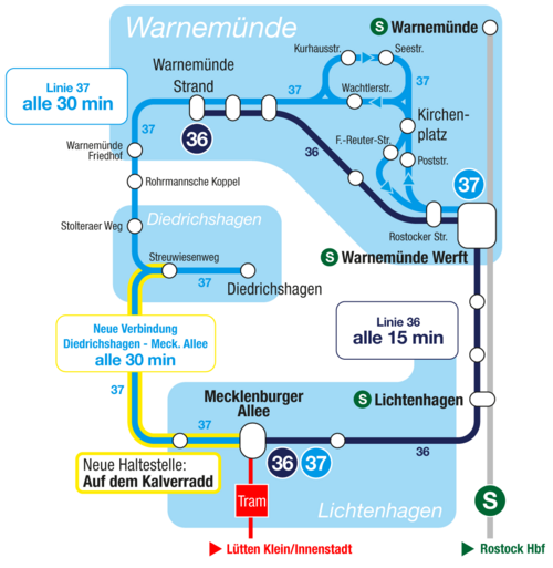 Verlauf der Linie 37 ab 28. August. Verlauf der Linie 37 ab 28. August.