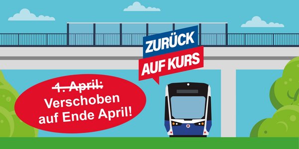 EILMELDUNG: Verzögerung für Straßenbahndurchfahrt am Goetheplatz, Wiederinbetriebnahme erst Ende April