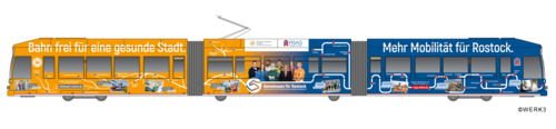 „Gemeinsam-für-Rostock"-Straßenbahn „Gemeinsam-für-Rostock"-Straßenbahn