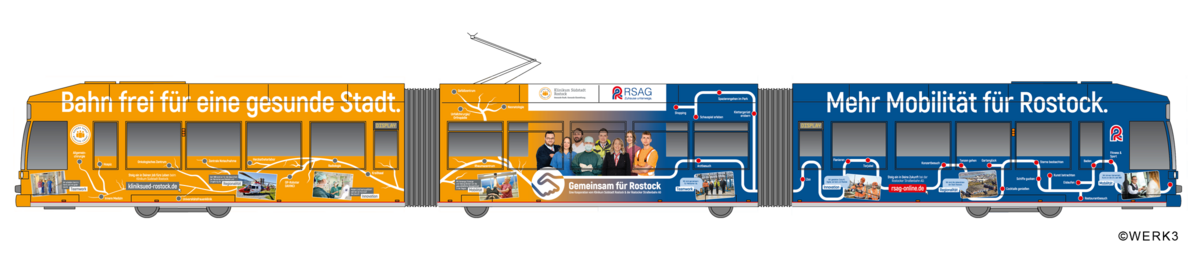 „Gemeinsam-für-Rostock"-Straßenbahn 