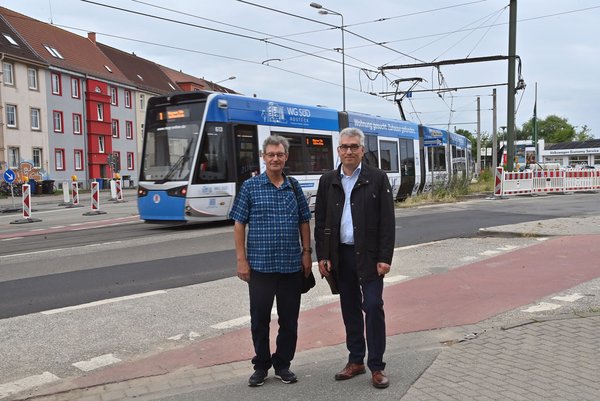Werftdreieck: Erneuerung der Tram-Gleise führt zu ÖPNV-Anpassungen und Vollsperrung der L22 Lübecker Str./ Doberaner Str.