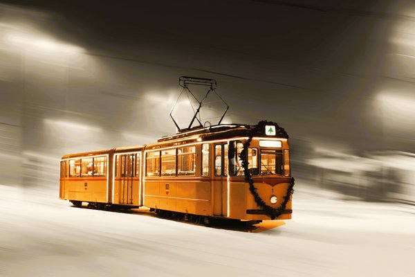 Adventsfahrten mit der historischen Straßenbahn