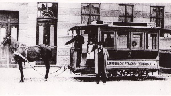 First Horse Tram in Rostock