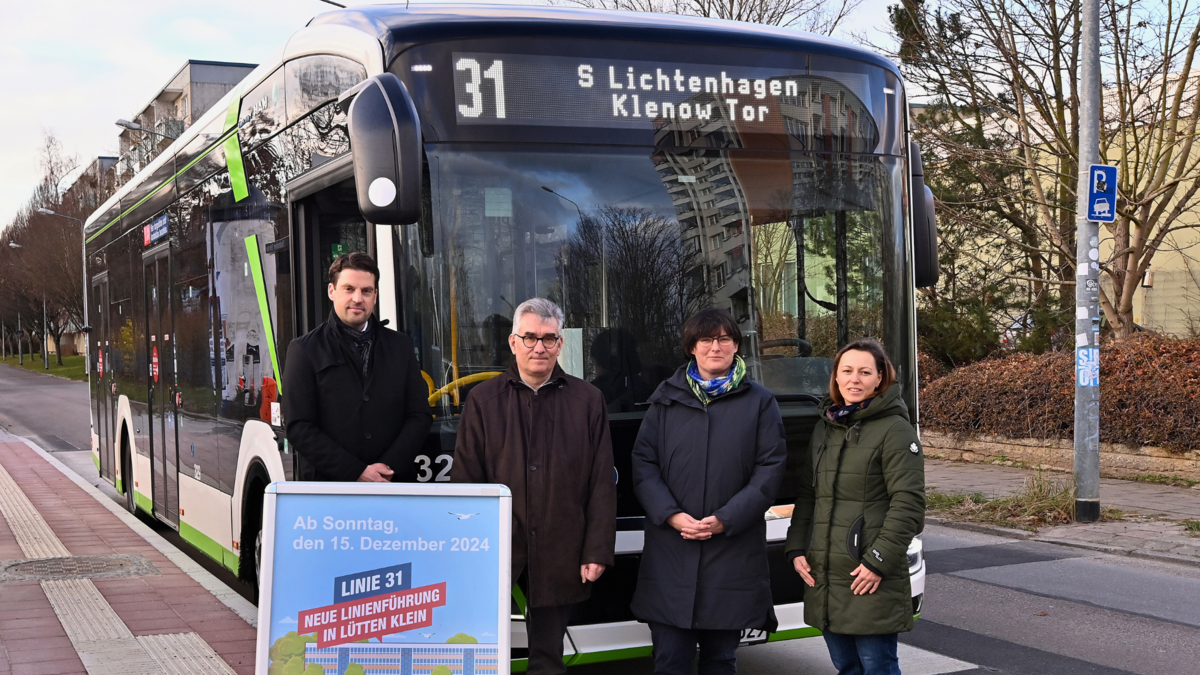 Neue Haltestellen in Lütten Klein