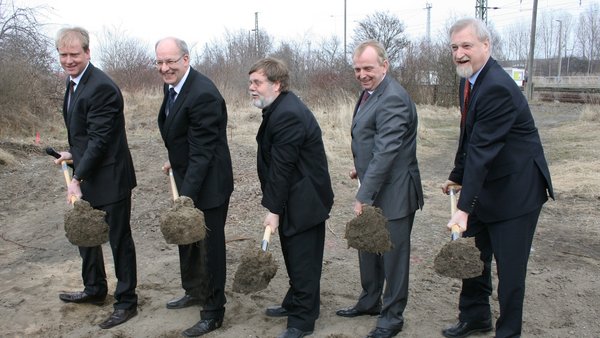 Ground-breaking ceremony in Warnemünde