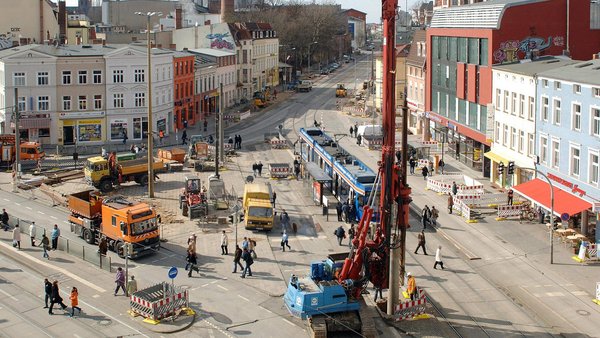 Doberaner Platz under construction