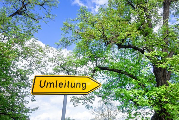 Umleitung der Linie 37 in Warnemünde