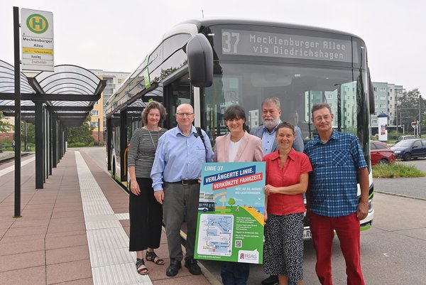 Verlängerte Linie, verkürzte Fahrzeit: Die Linie 37 fährt ab 28. August von Diedrichshagen bis zur Mecklenburger Allee