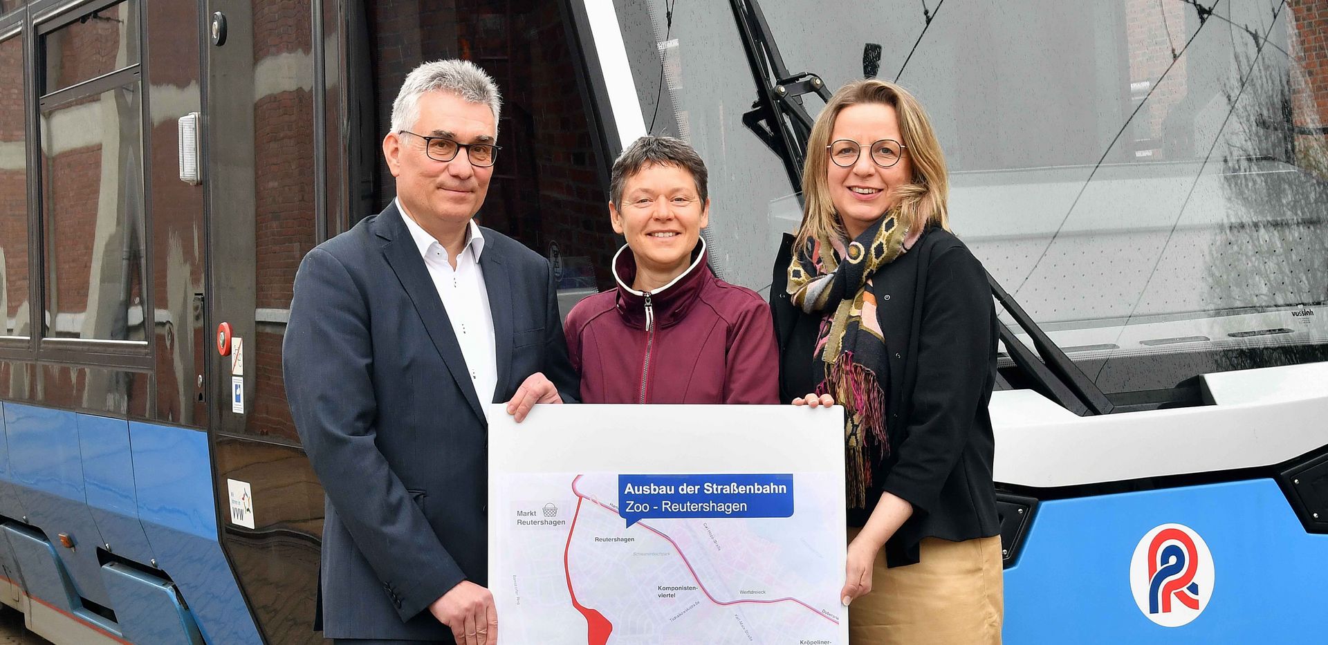 Rostocker Straßenbahn AG RSAG plant neue Straßenbahnstrecke vom Zoo nach Reutershagen