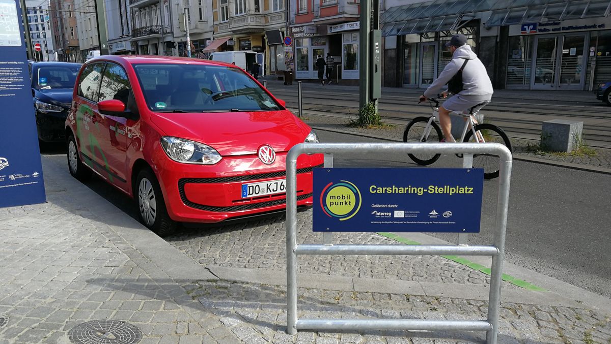 Stellflächen für Carsharing-Autos